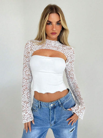 Aloruh's™ Women's Solid Flare Sleeve Blouse,