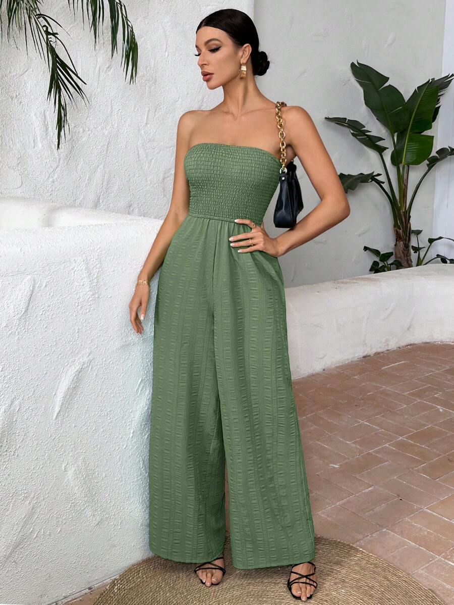 Anne's™ Solid Wide-Leg Jumpsuit