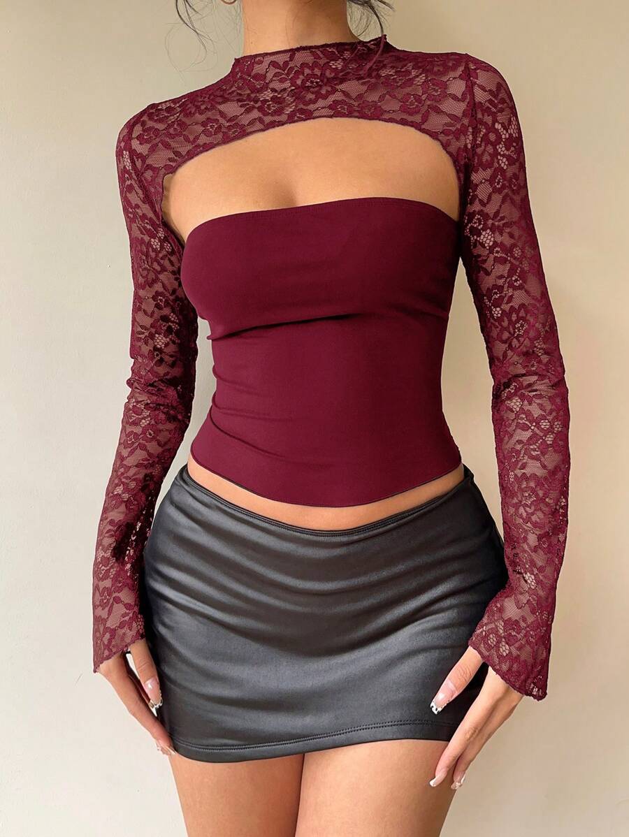 Aloruh's™ Women's Solid Flare Sleeve Blouse,