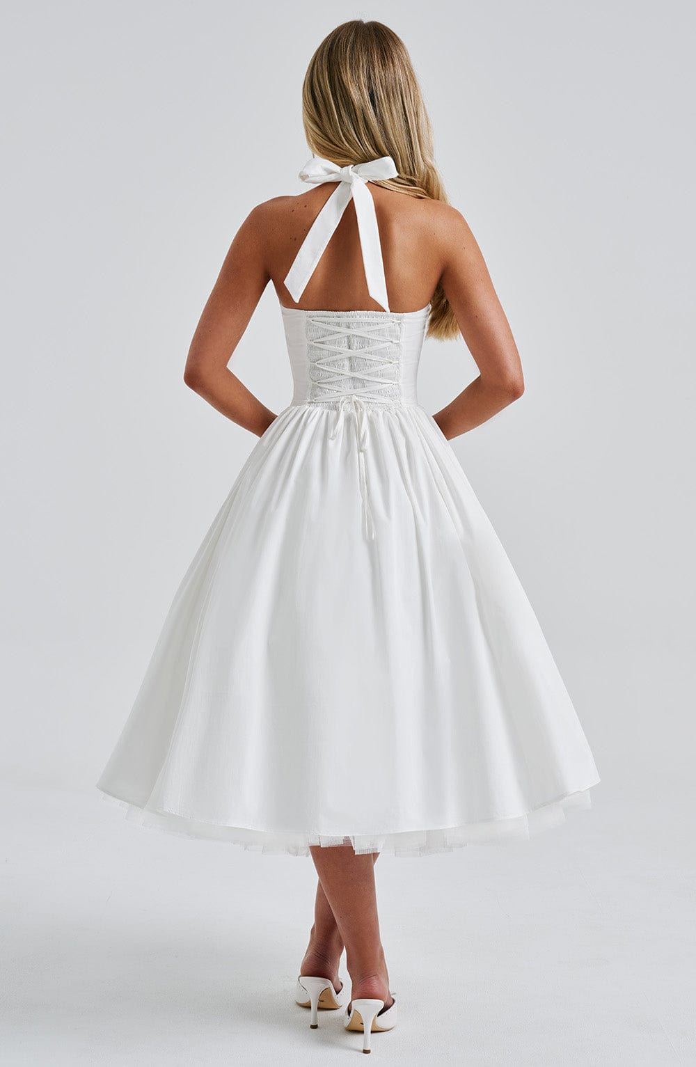 Anna's™ Midi Dress white