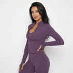 Lepea™ Zestaw dresowy (top, legginsy i krótka bluza z zamkiem)